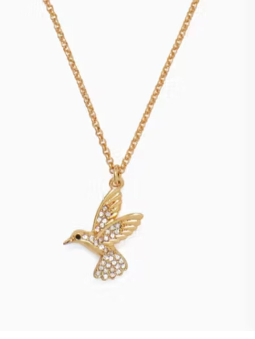 Kate Spade Grandmas Closet Hummingbird Mini Pendant Necklace NWT $68 MSRP